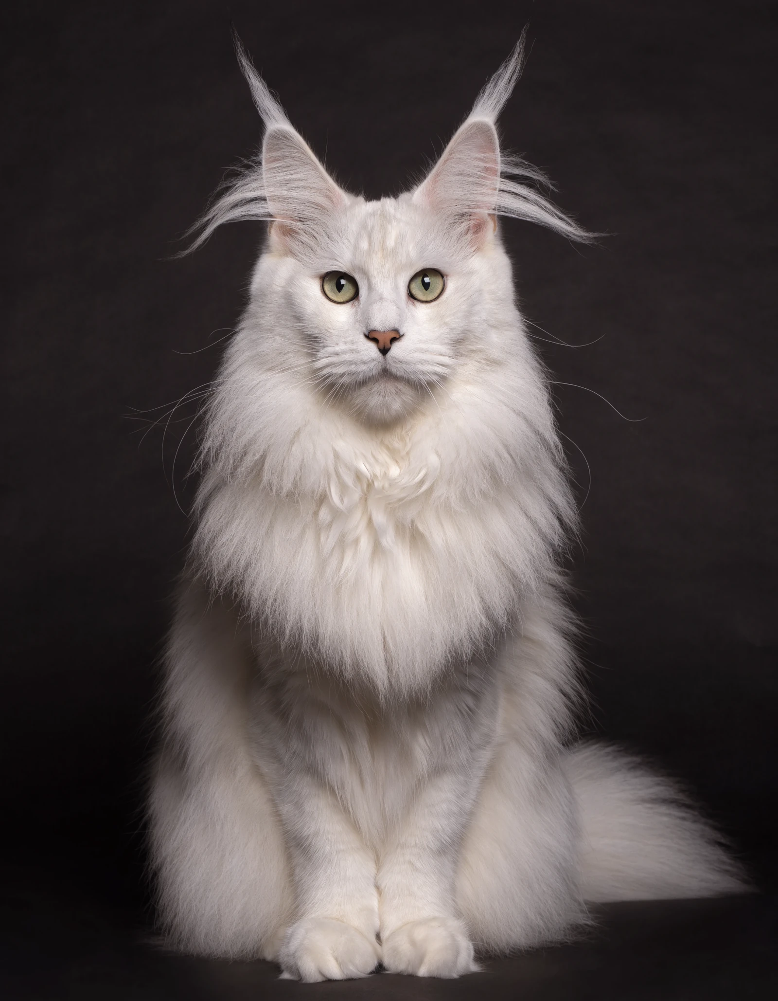 Adult shaded silver Maine Coon at 3 years